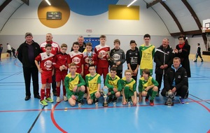 Belle victoire des U13 à ploudalmezeau