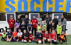 Les U11 au soccer avec les joueurs du SB29