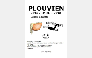Soirée Raclette du samedi 02 novembre 2019 organisée par A.S.P