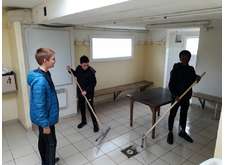 Nettoyage des vestiaires :les U13 montrent l'exemple