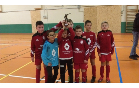 Les U11 A vaiqueurs du dernier tournoi de l'année