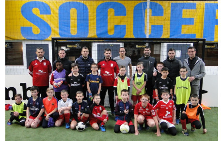 Les U11 au soccer avec les joueurs du SB29