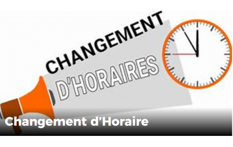 Changement d'horaire pour tous les matchs seniors à partir de ce dimanche