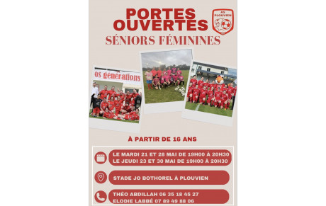 Portes ouvertes séniors féminines 