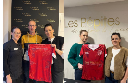 De nouveaux maillots pour les U15 Féminines grâce à nos partenaires locaux