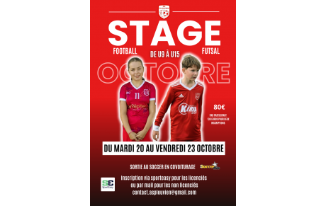 Stages vacances AS Plouvien